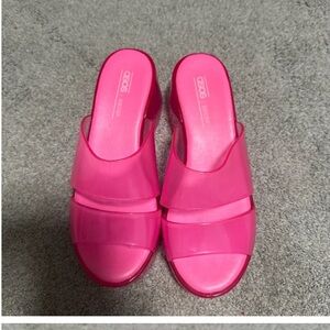 ASOS Bright Pink Mules
